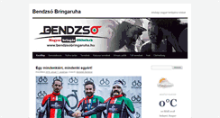 Desktop Screenshot of bendzsobringaruha.hu